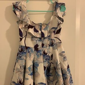 Blue floral dress